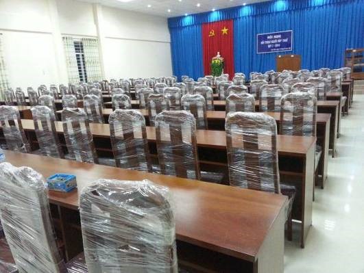 Tổng quát về không gian phòng hội nghị Chi cục Thuế huyện Tân Châu - 1 trong những dự án nội thất của công ty Gia Phát